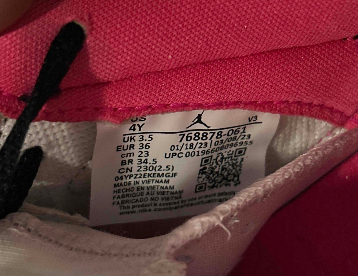 Air Jordan 6 Low Fierce Pink Size 4Y GS