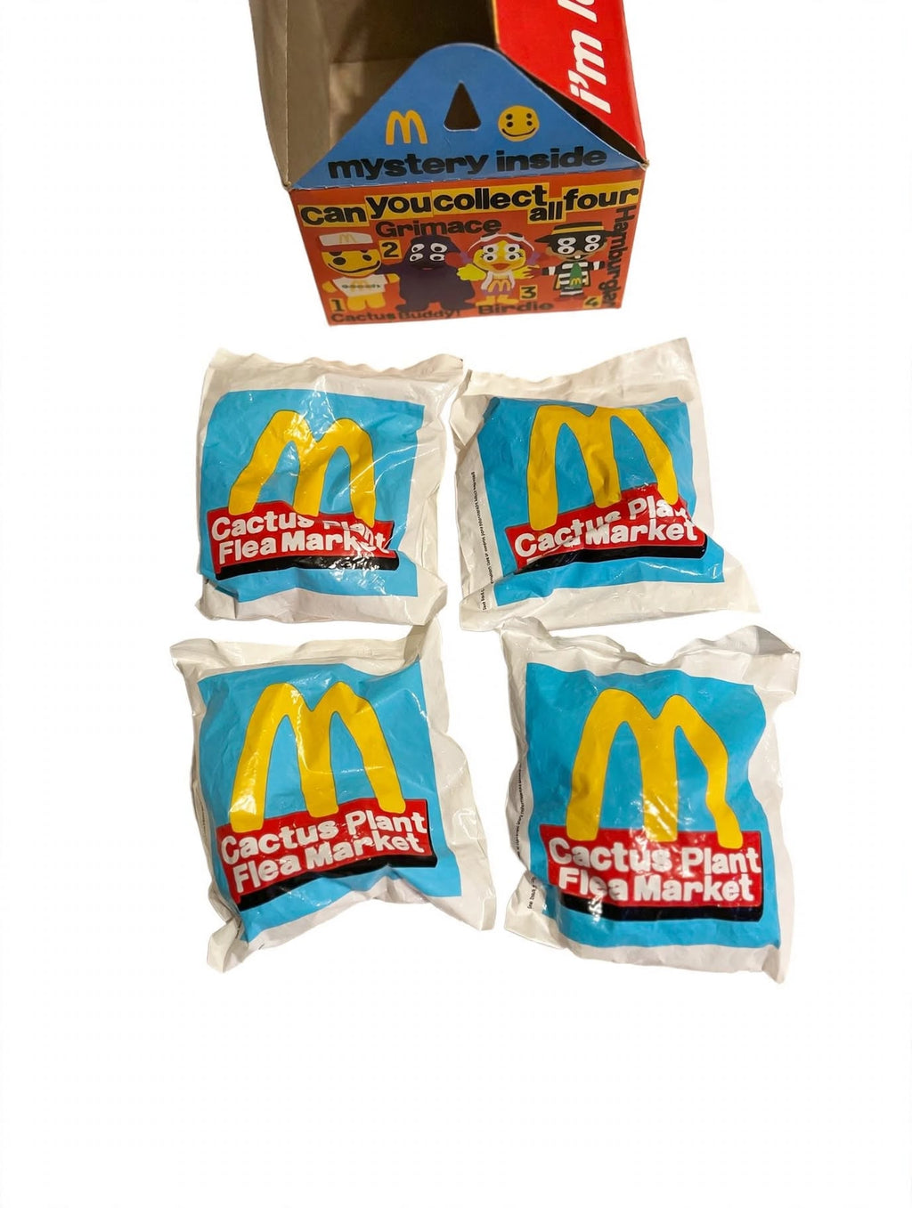 McDonalds Cactus Plant Flea Market FULL SET Box + 4 Toys Sealed CPFM 2022