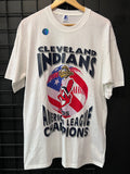 1995 Cleveland Indians American League Champs Tee Size L