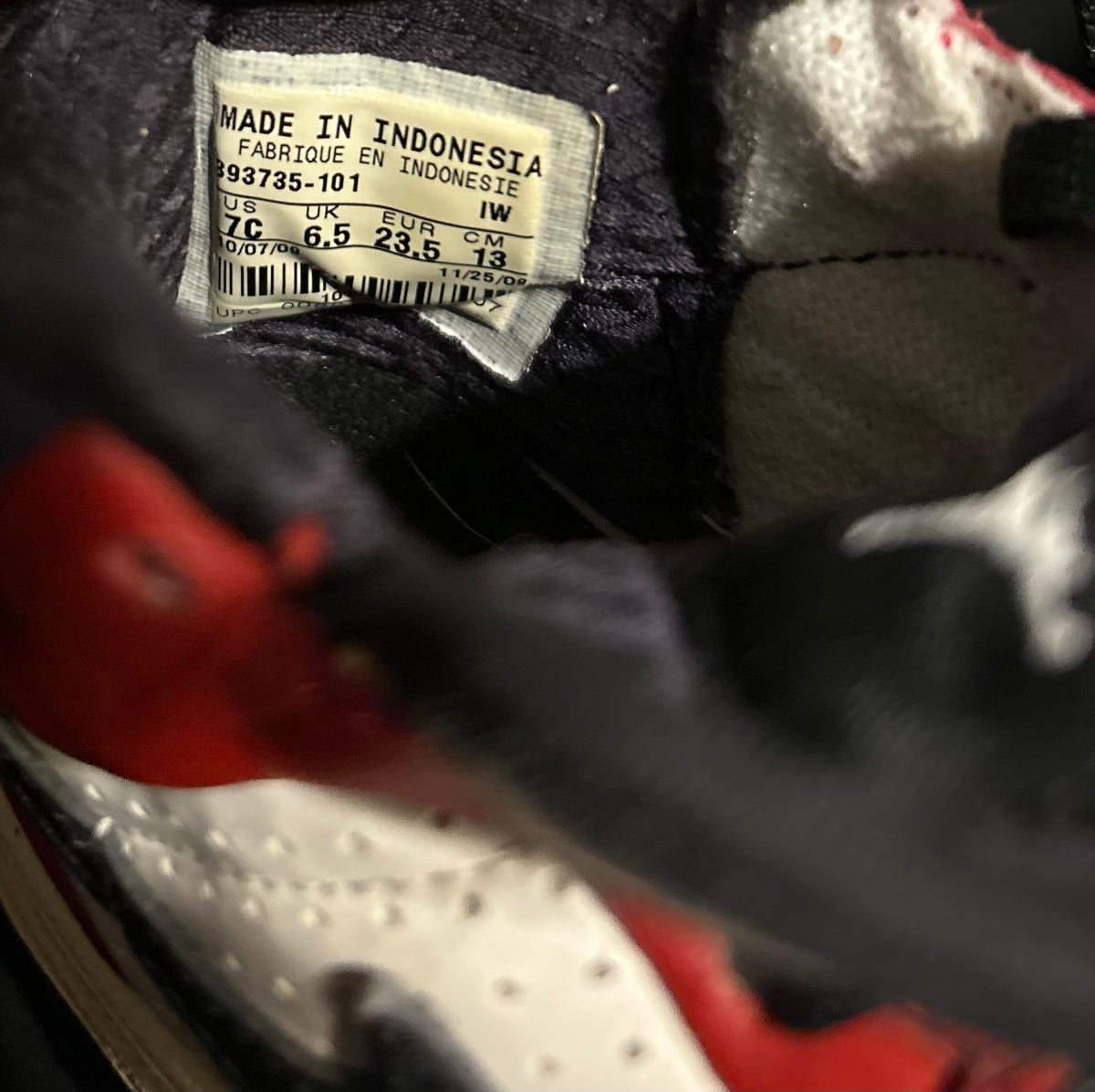 Toddler Jordan 1 Mid Chicago Red White Black 7C Good Used Since 85 Jumpman