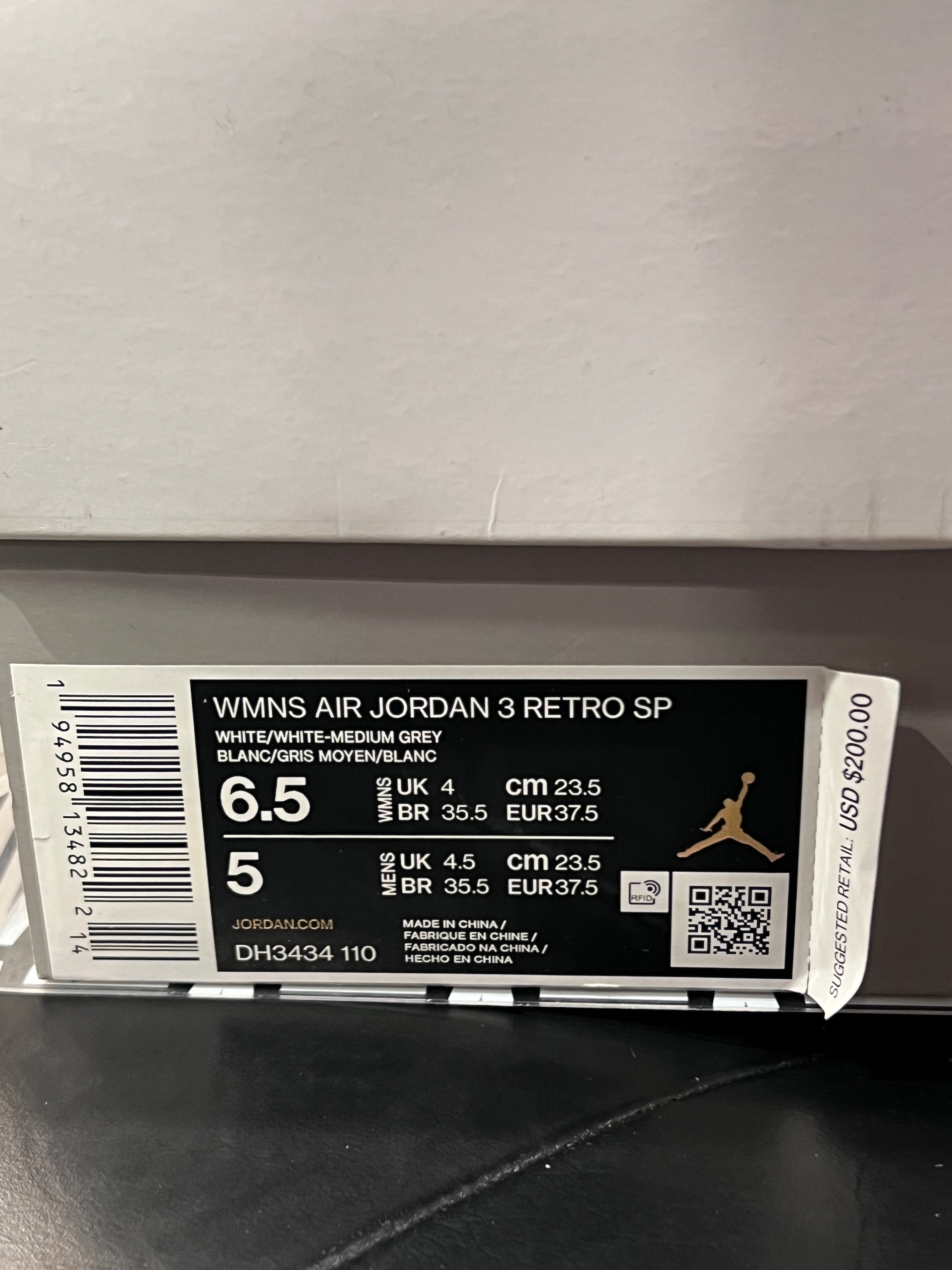 Women’s Air Jordan 3 A Ma Maniere Size 6.5