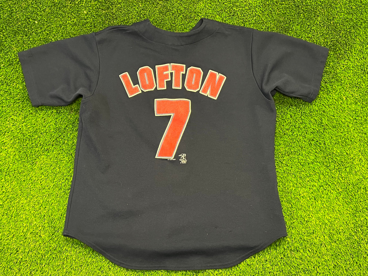 Vintage Truefan Cleveland Indians #7 Lofton Jersey Size Large