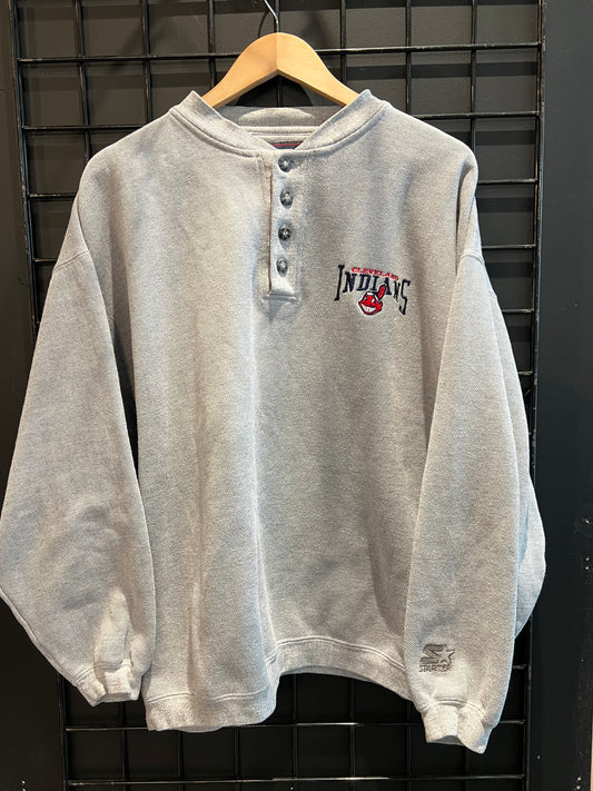 Men’s Cleveland Indians Starter LS Size Large