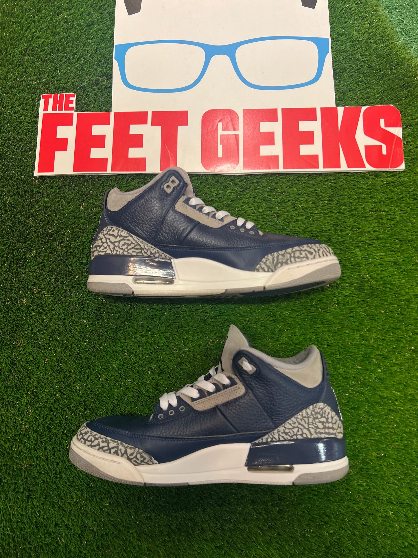 Men’s Air Jordan 3 Georgetown Pre-Owned Shoes No Box