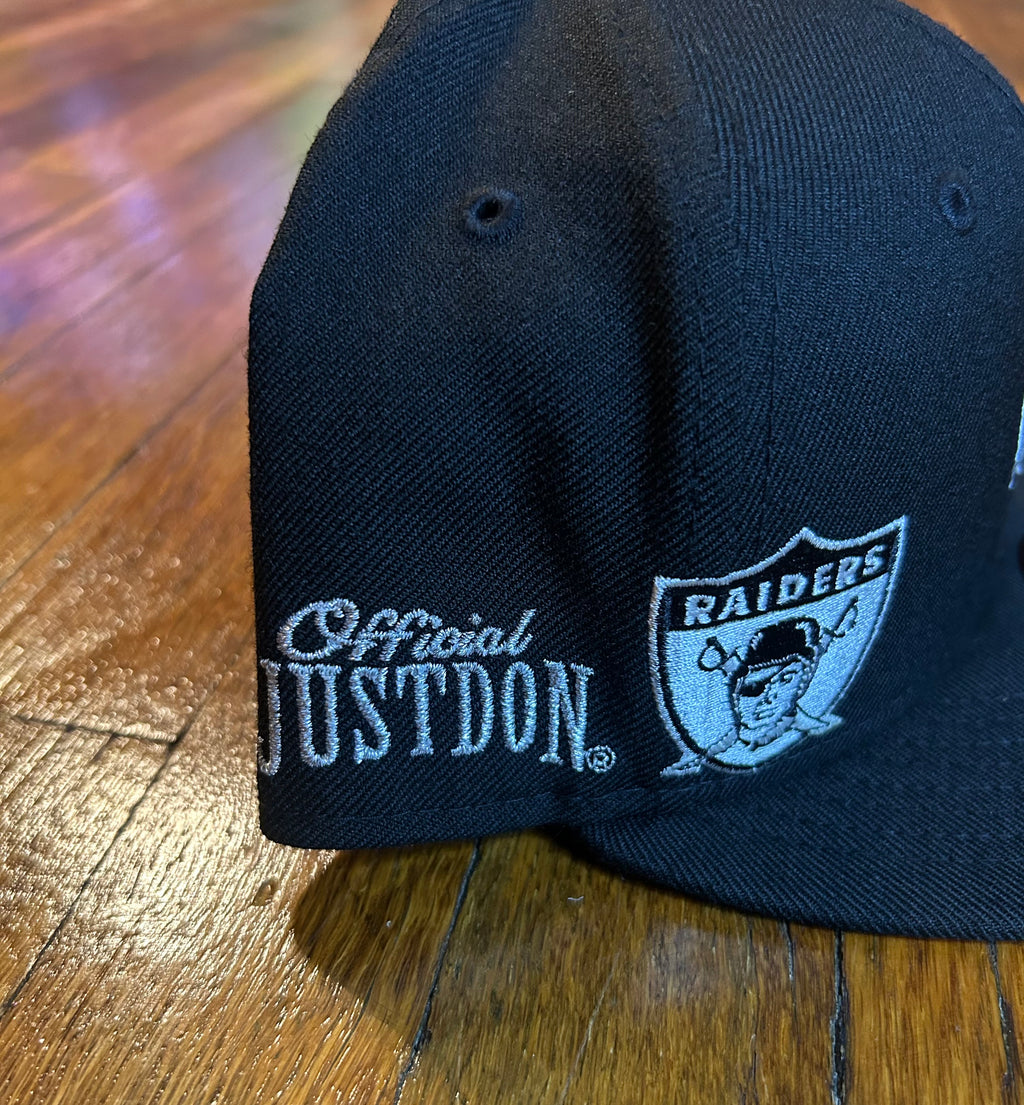 Just Don Las Vegas Raiders NFL Fitted Hat Size 7 1/2