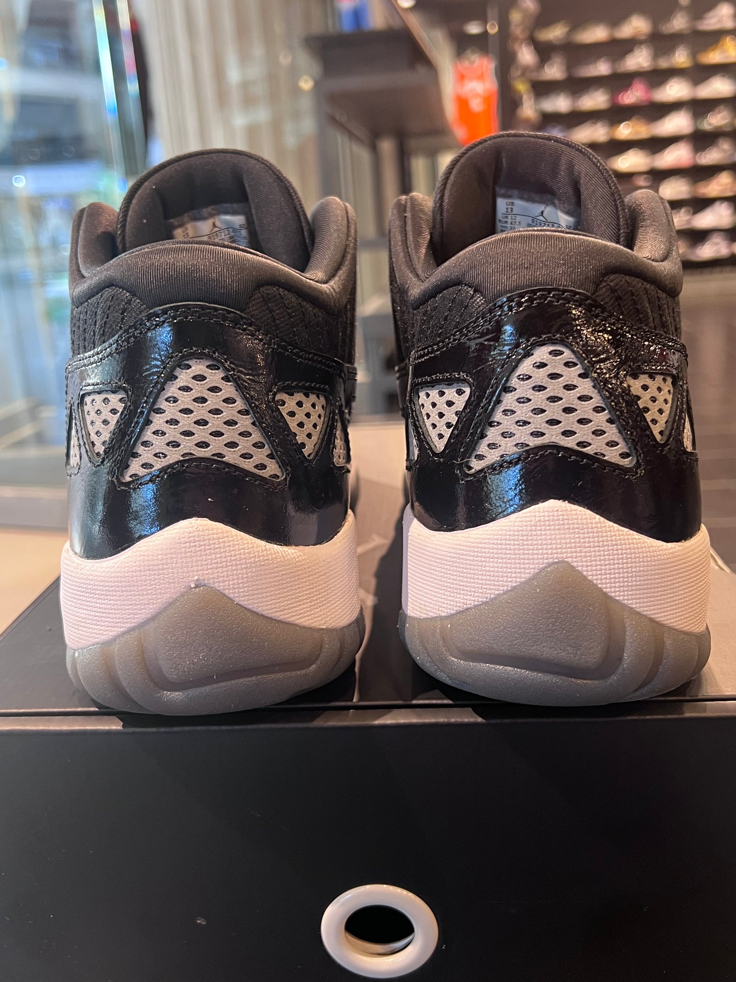 Men’s Air Jordan 11 IE Black White Size 13