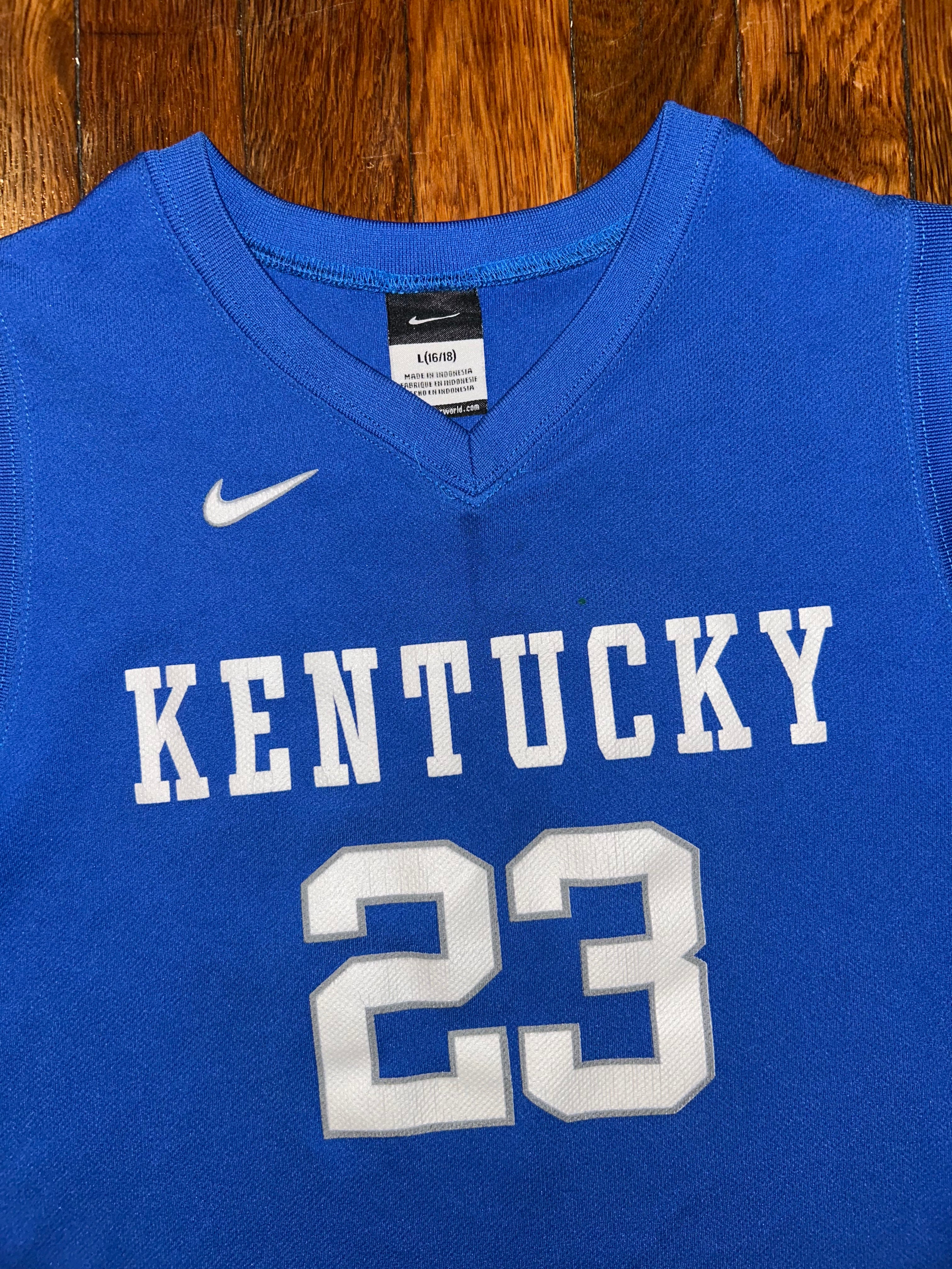 Nike University of Kentucky Basketball Jersey Size Large