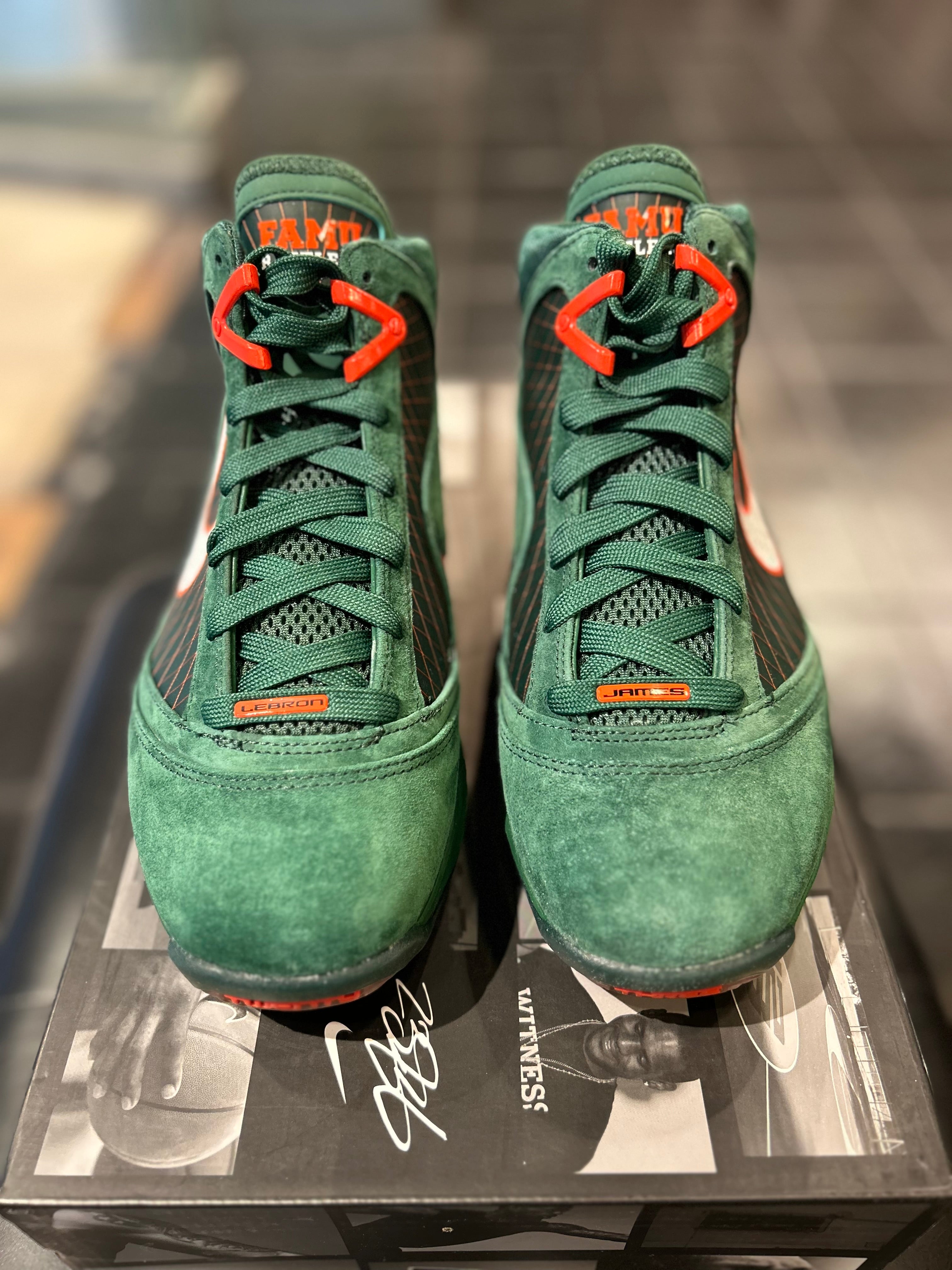 Nike LeBron 7 FAMU Gorge Green Size 8.5 Men’s Shoes