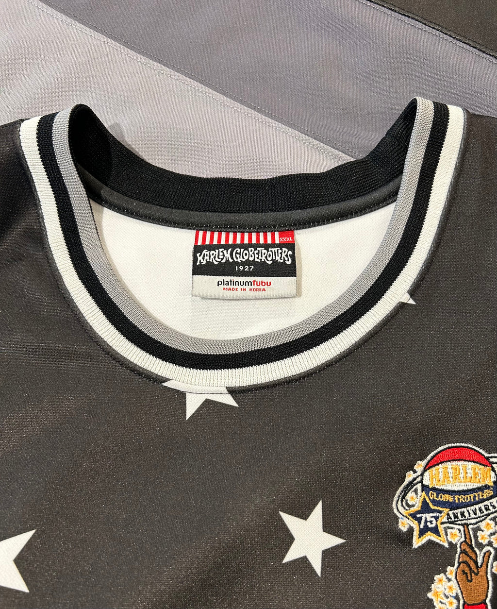 Platinum Fubu Harlem Globetrotters 75th Anniversary Jersey Size 3XL