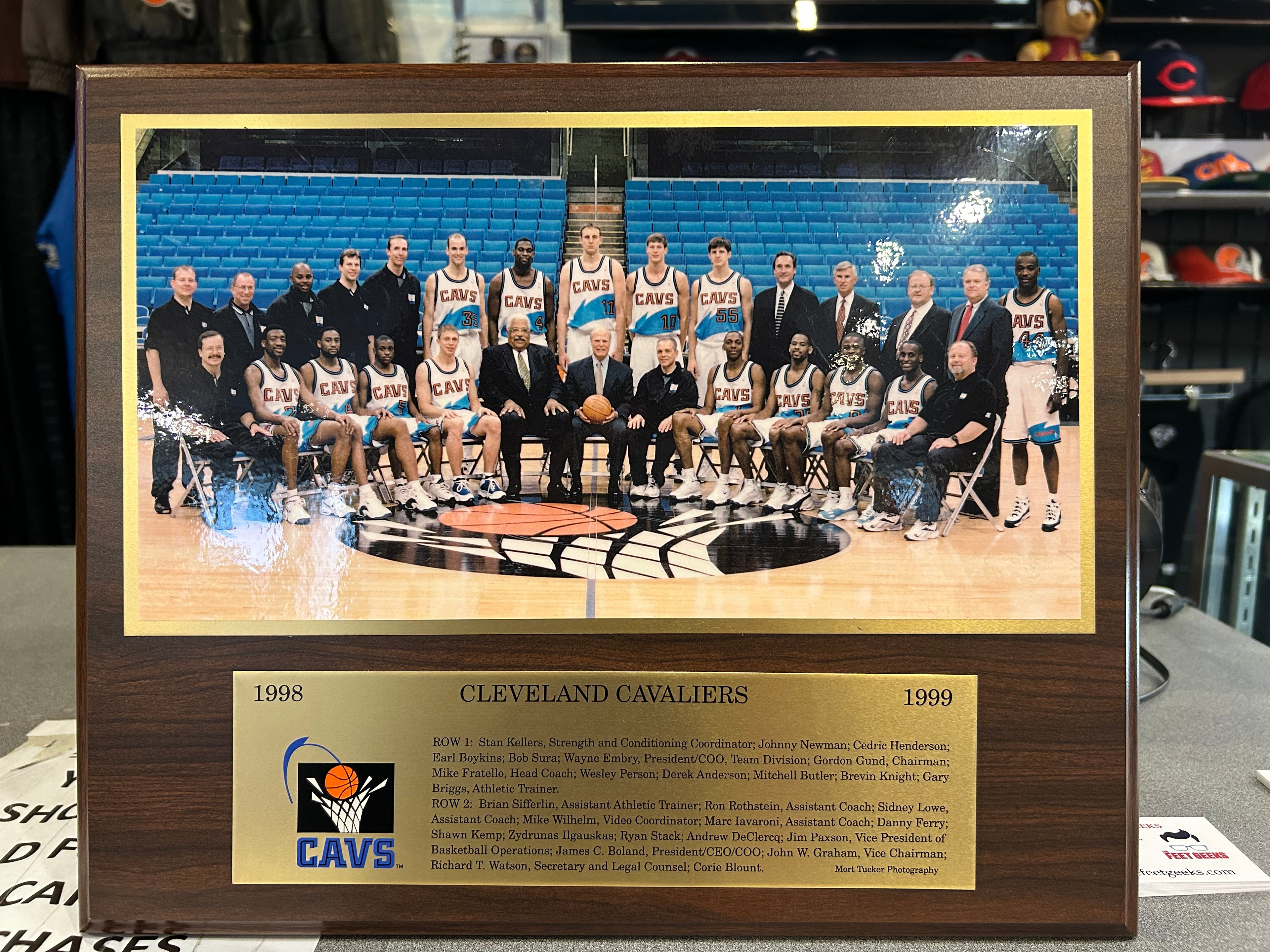 1998-99 Cleveland Cavaliers Team Photo Plaque