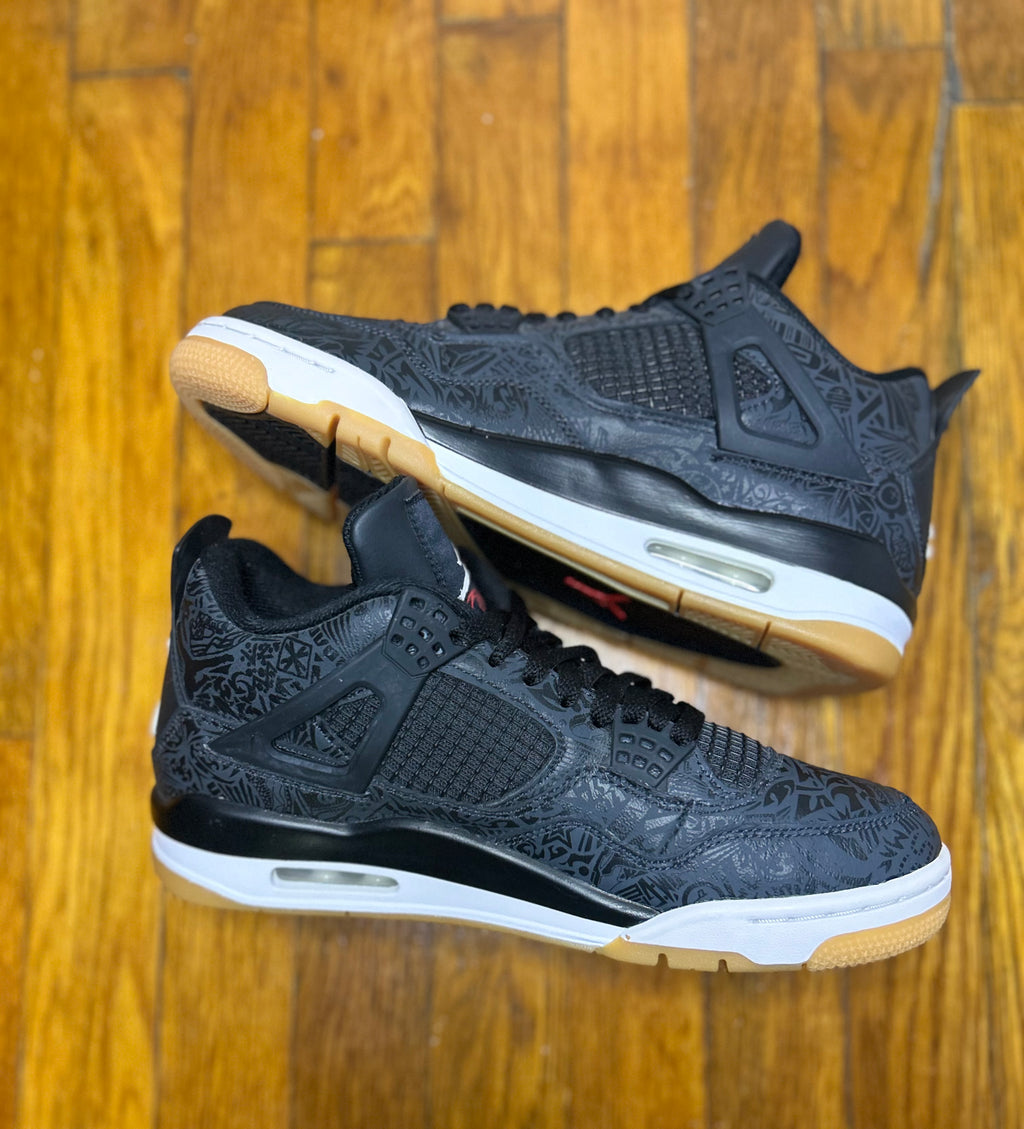Jordan 4 Retro Black Gum Size 9 Men Shoes