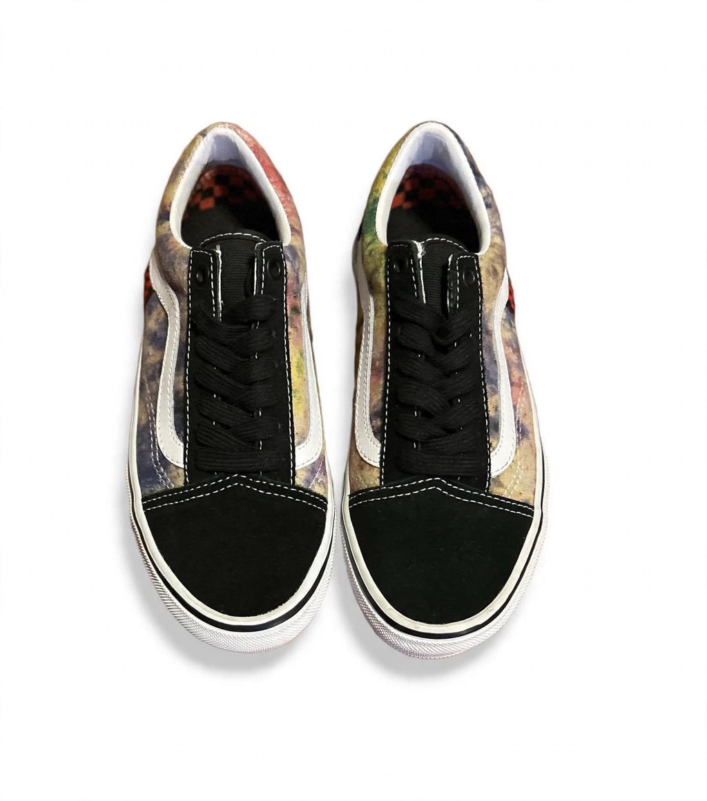 Vans Old Skool 508357 Tie Dye Black Mens 4 Womens 5.5 Skate Shoes NWOB New