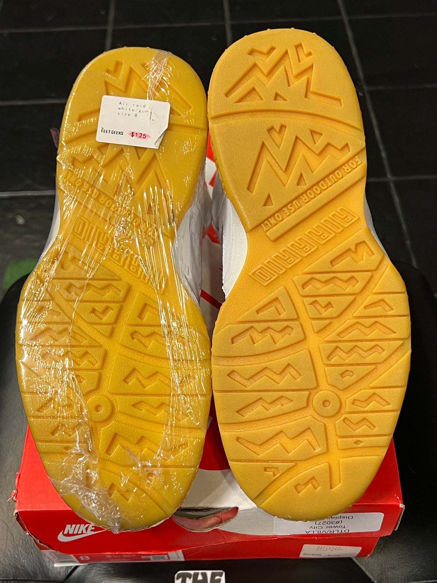 Nike Air Raid White Gum size 8 Men Shoes New