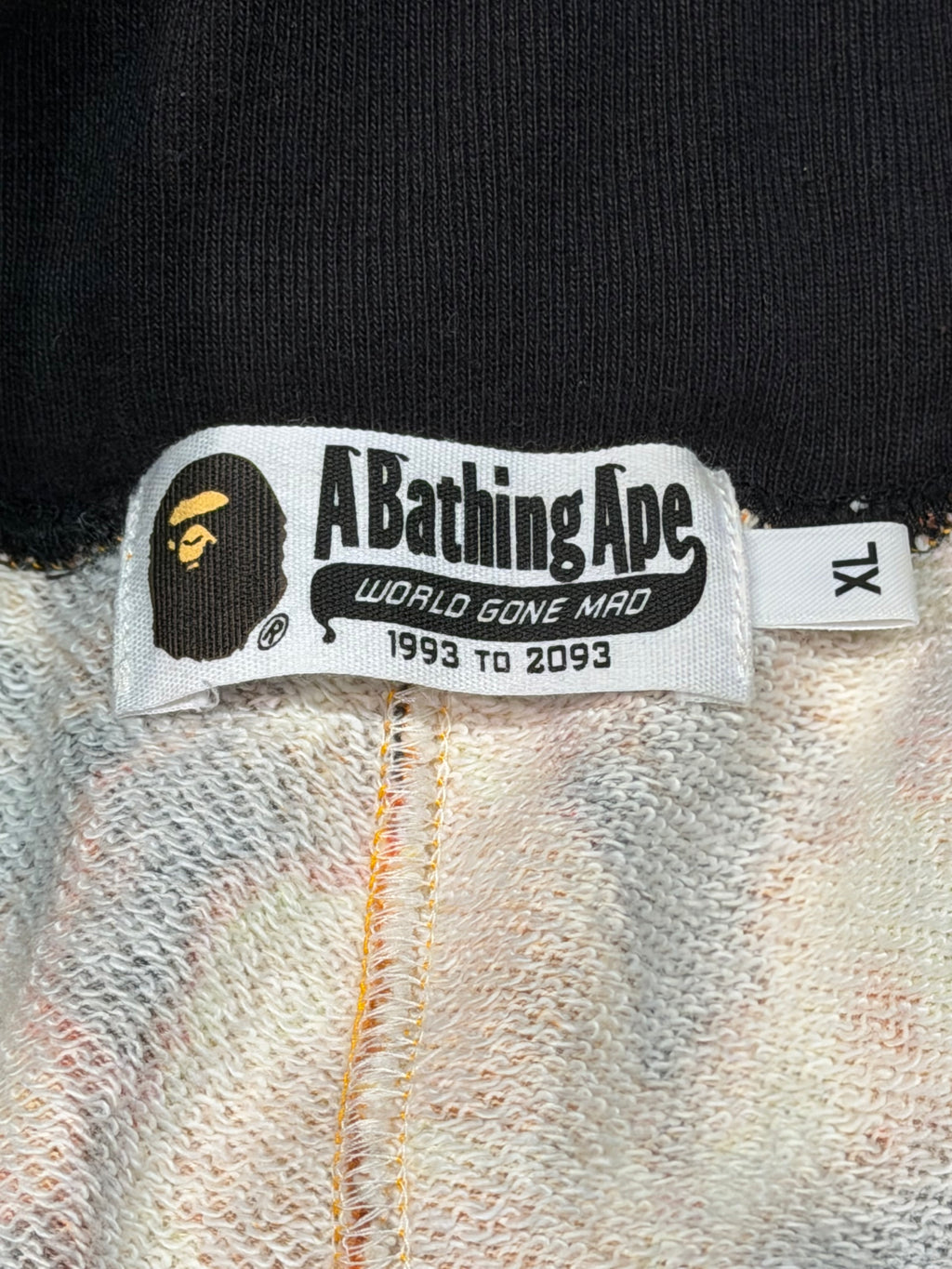 A Bathing Ape Bape Flame Wide Shorts Size XL