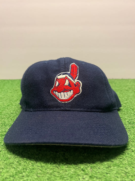 Vintage Cleveland Indians SnapBack All Blue