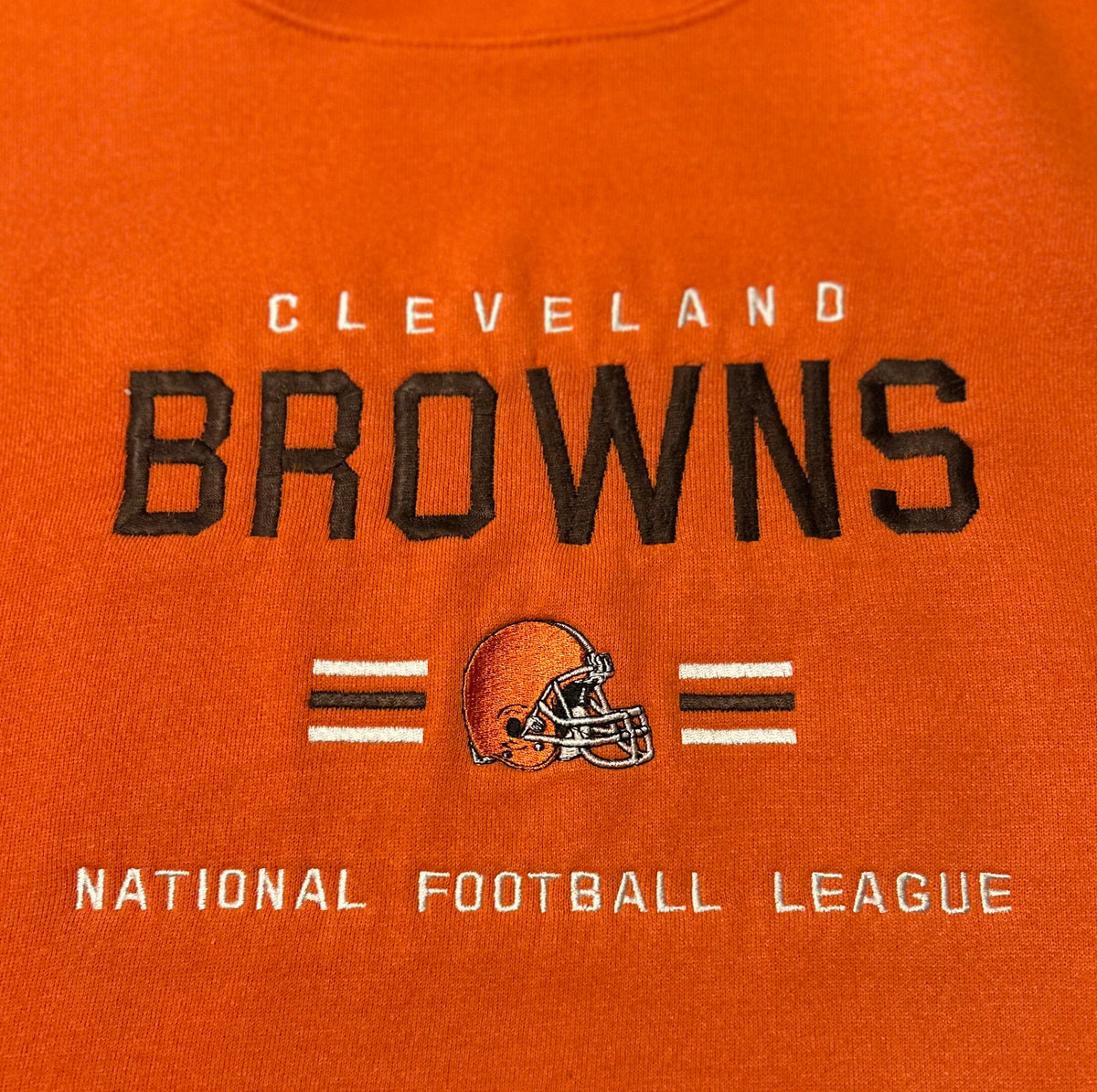 Cleveland Browns Sweatshirt L Lee Sport 90s Embroidered Orange NFL Crewneck Vintage