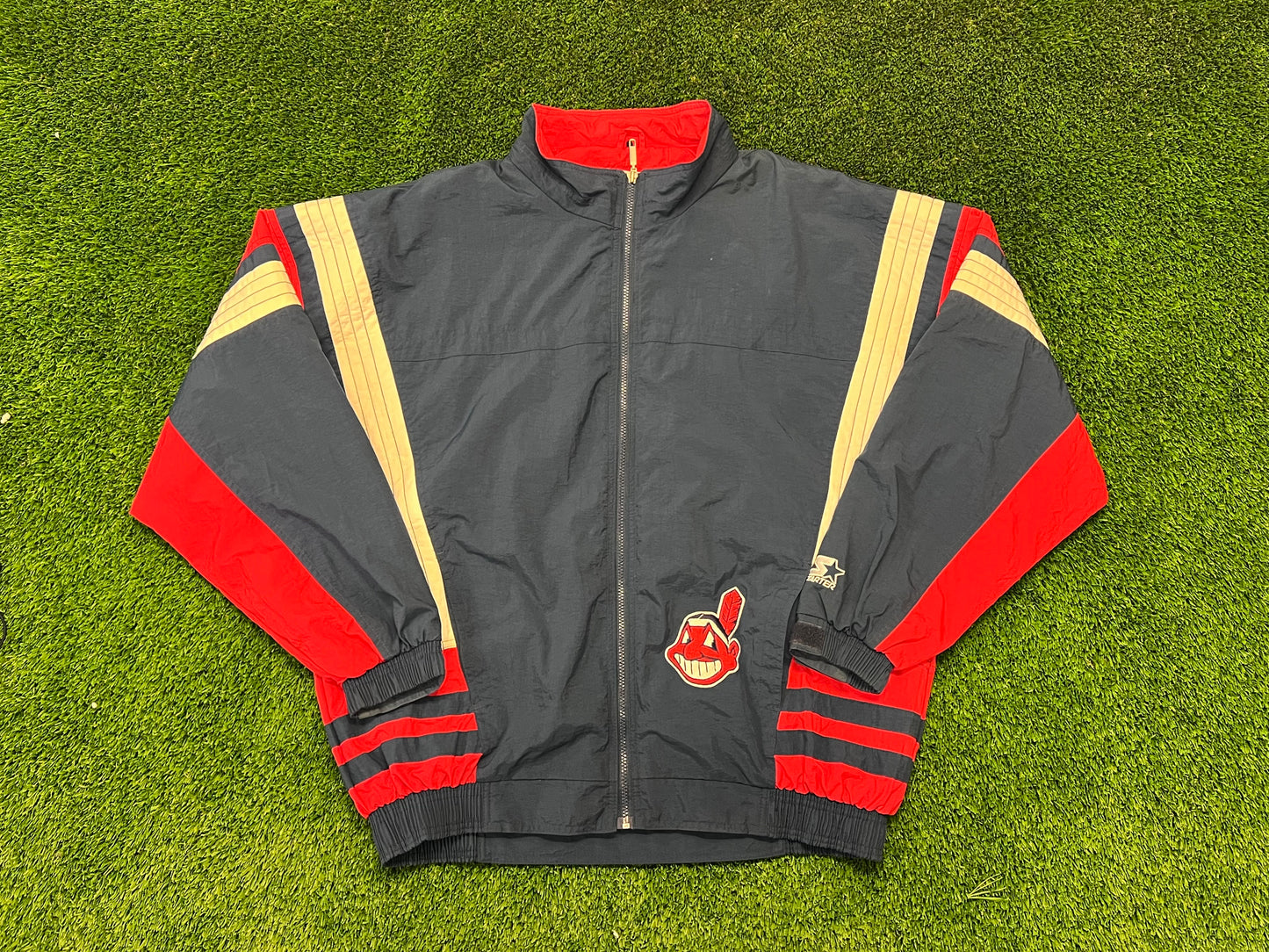 Vintage Cleveland Indians Windbreaker Size L