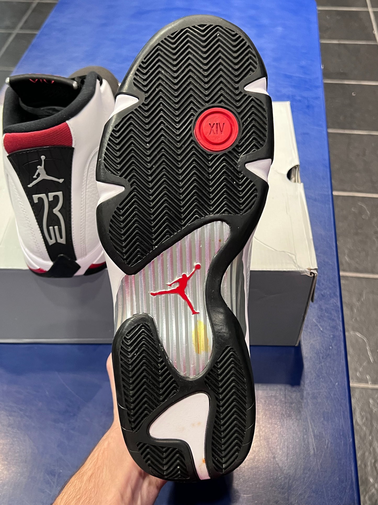 Men’s Air Jordan 14 Black Toe Size 13