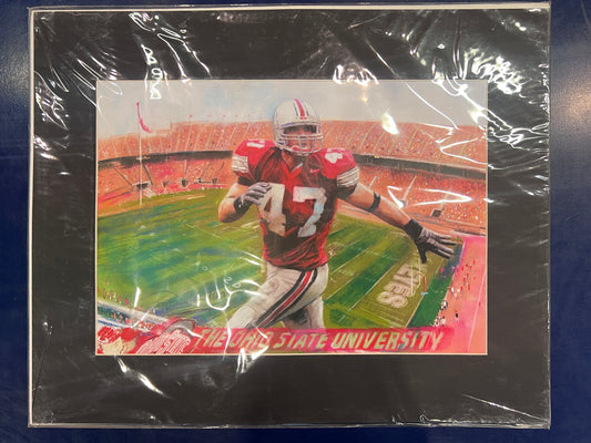 Ohio State Buckeyes AJ Hawk Poster