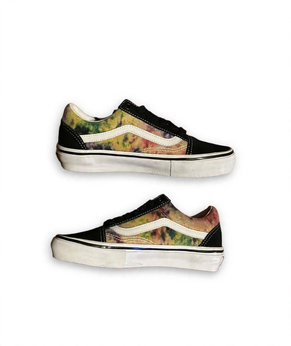Vans Old Skool 508357 Tie Dye Black Mens 4 Womens 5.5 Skate Shoes NWOB New