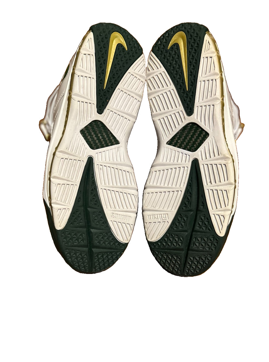 Nike LeBron 3 SVSM Home St Vincent St Mary AO2434-102 Size 9 White Green Gold