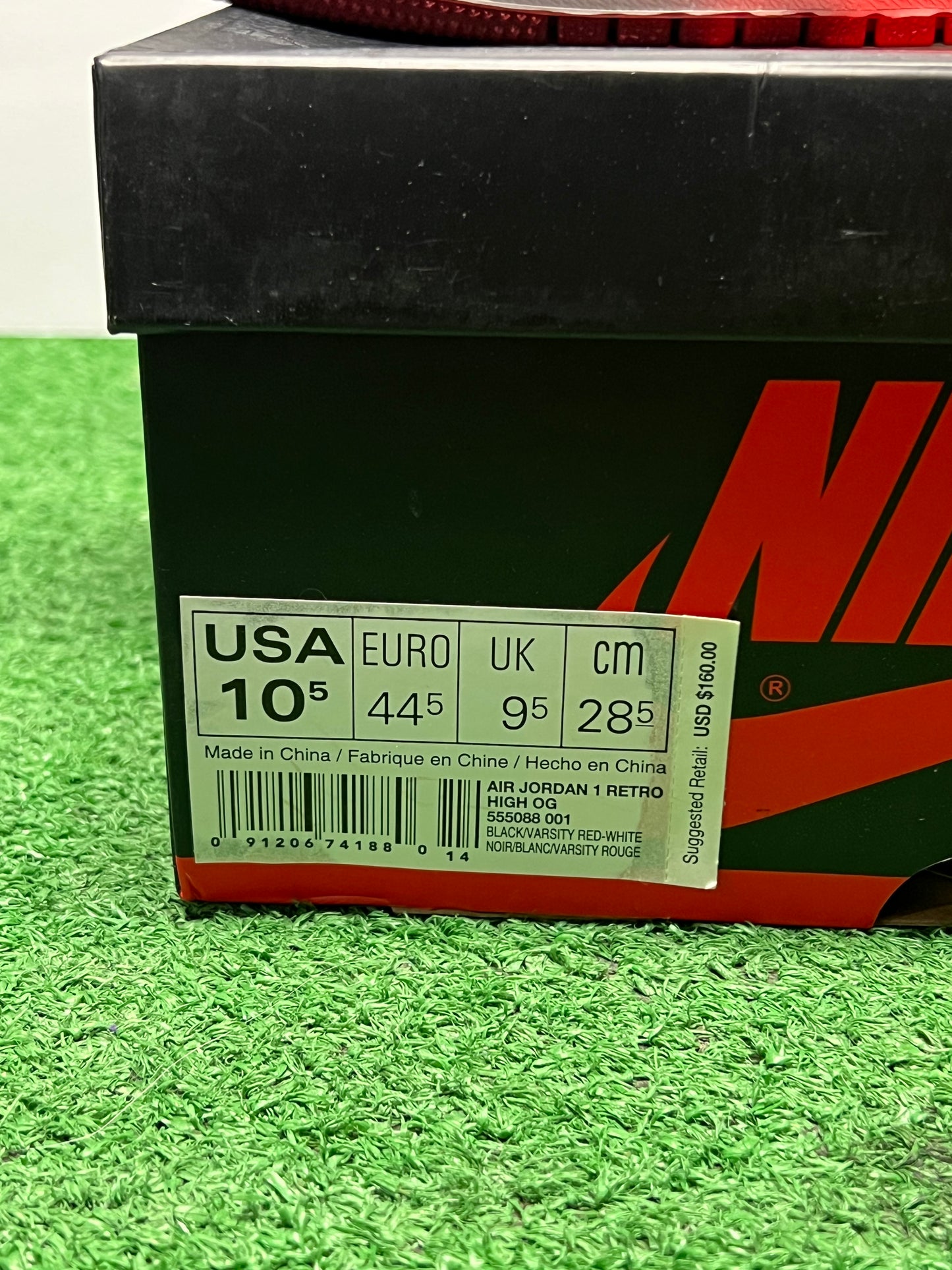 Men’s 2016 Air Jordan 1 Banned Size 10.5