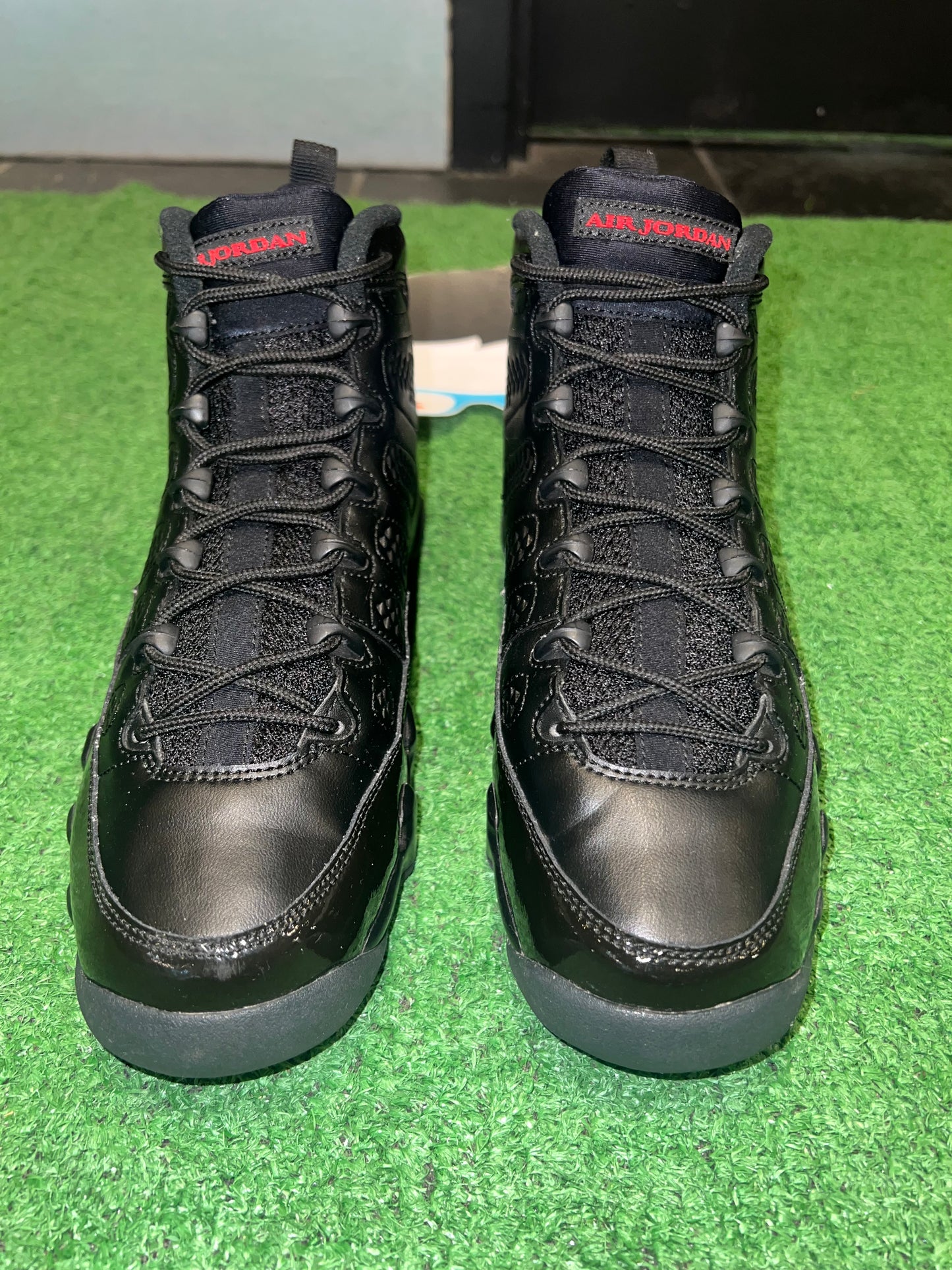 Gradeschool Air Jordan 9 Bred Size 7 Shoes Pre-Owned