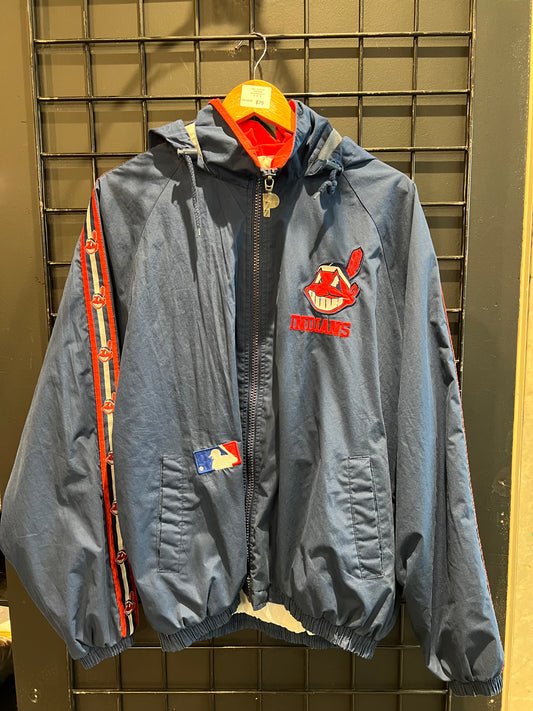 Men’s Pro Player Cleveland Indians Windbreaker Size M