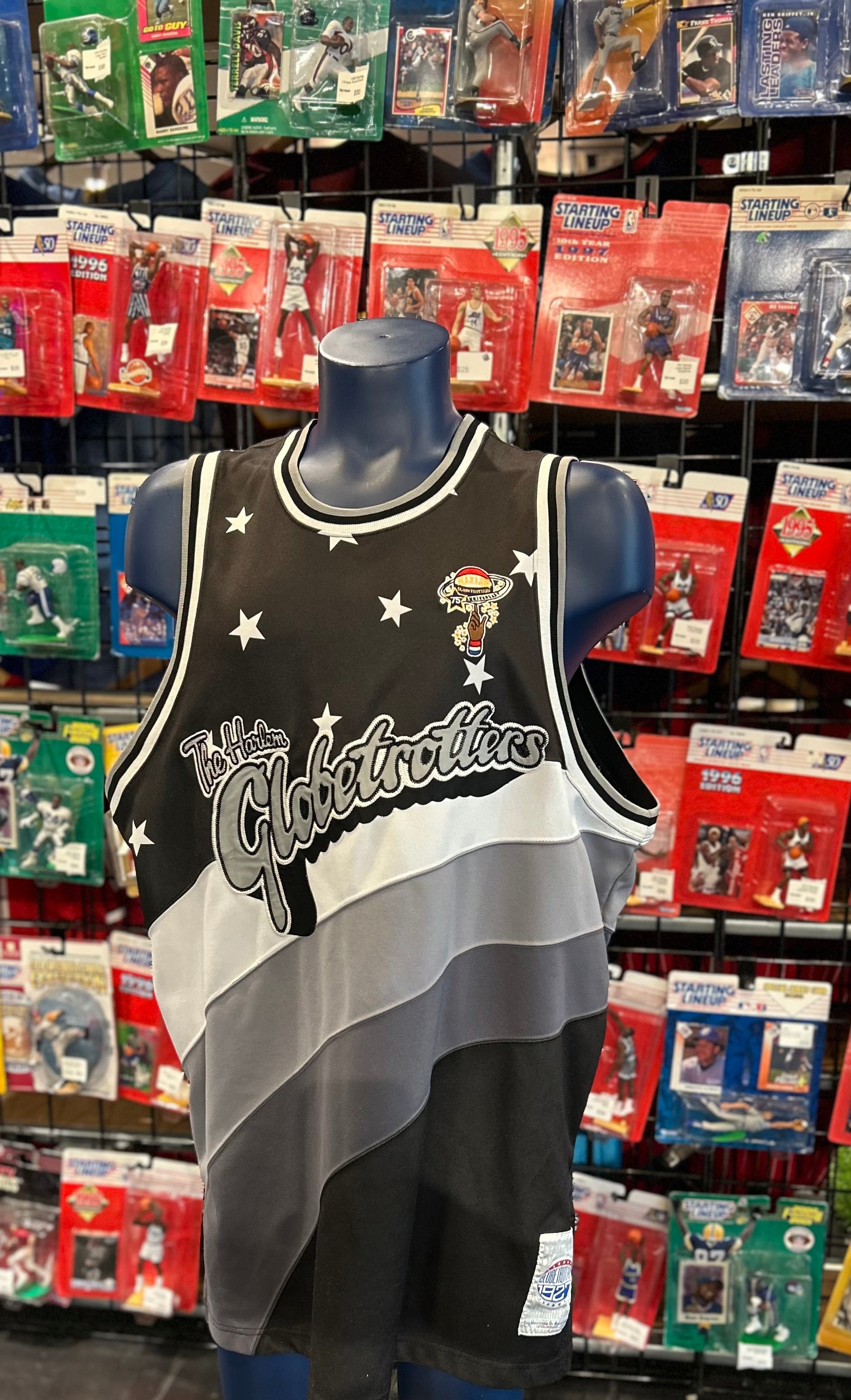 Platinum Fubu Harlem Globetrotters 75th Anniversary Jersey Size 3XL