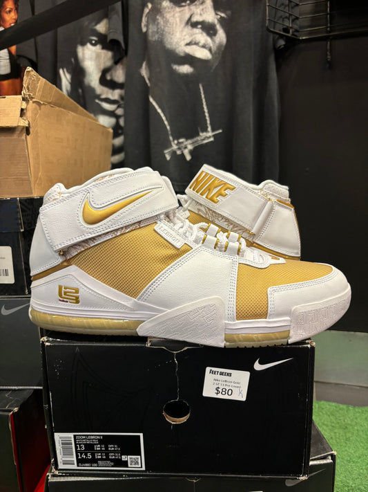 Nike LeBron Gold 2 Size 13