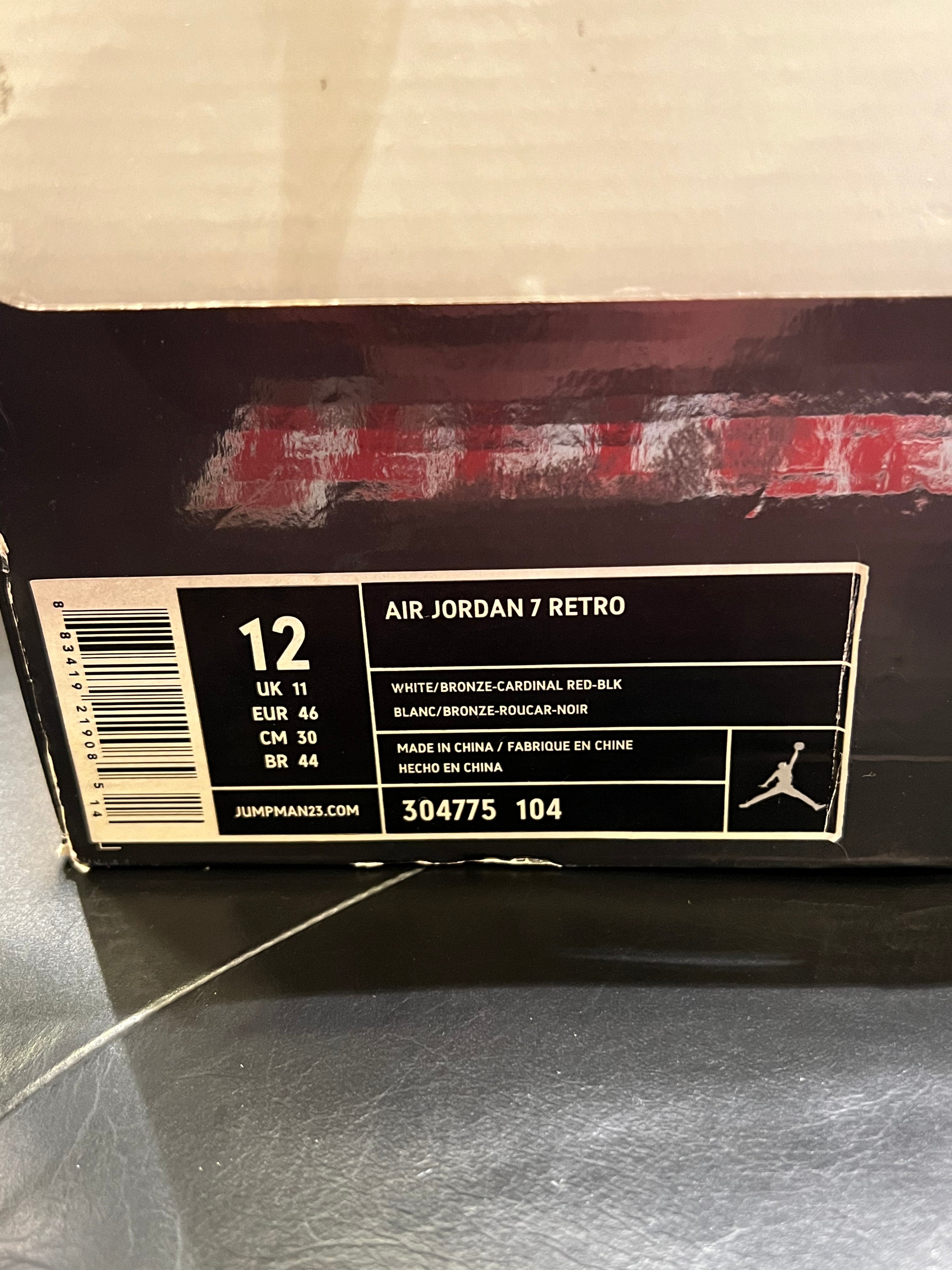 Men’s Air Jordan 7 Cardinal Brand New