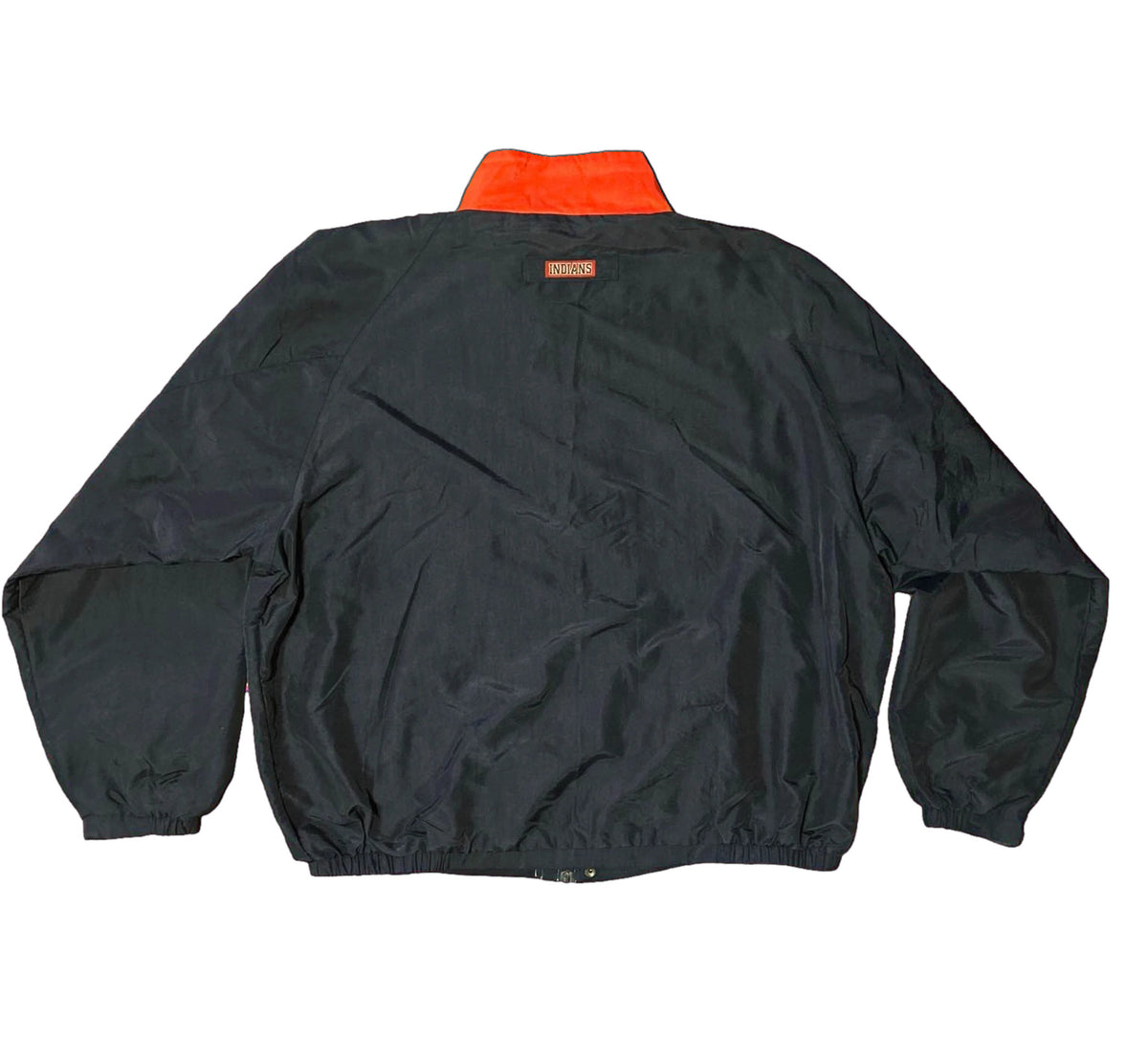 Cleveland Indians Windbreaker Jacket Mens XXL C529A Navy Red Wahoo Vintage