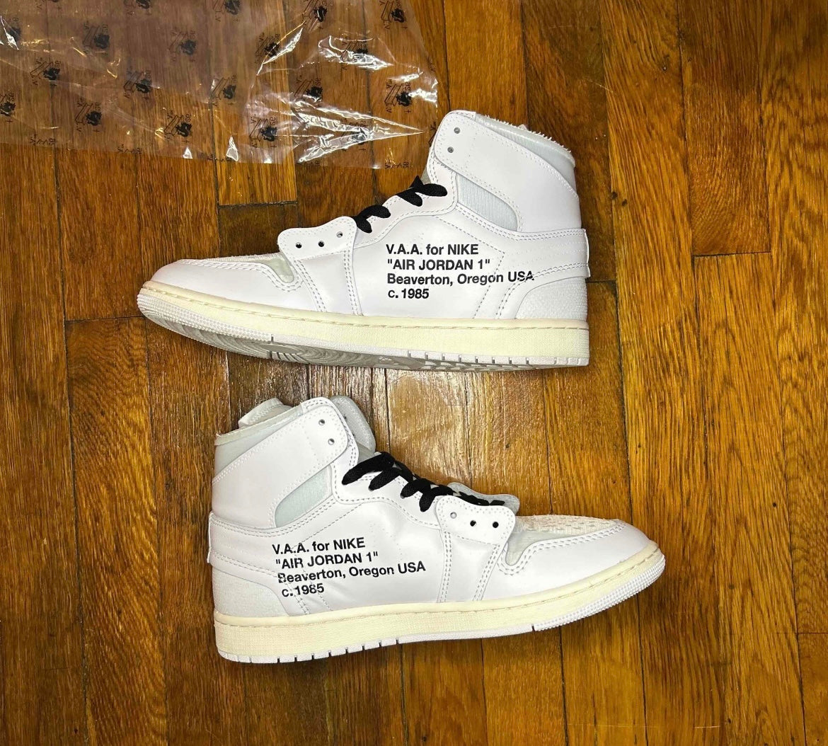 Virgil Abloh Archive x Air Jordan 1 Retro OG High Alaska Size 10 Men’s shoes