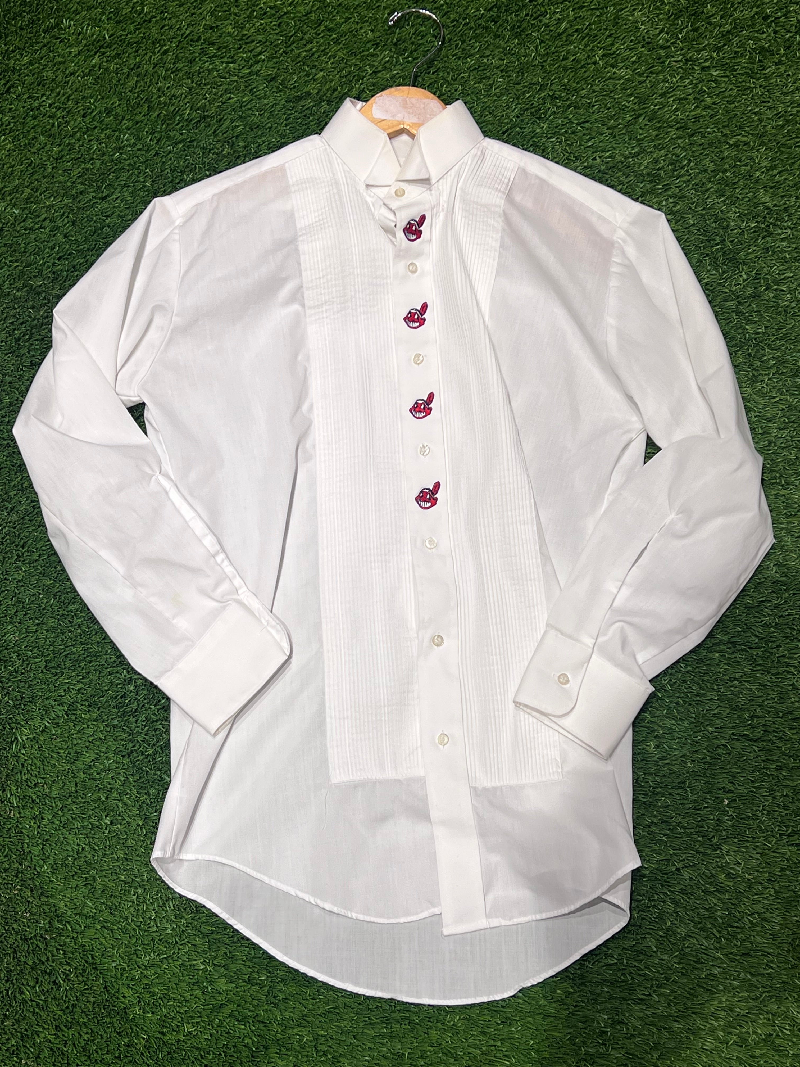 Cleveland Indians Wahoo Button Up Shirt Size S