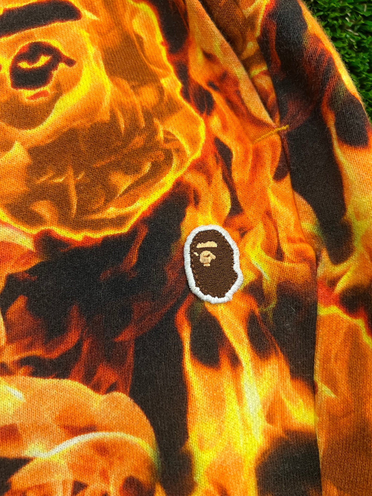 Men’s Bape Flame Shorts Size XL Brand New