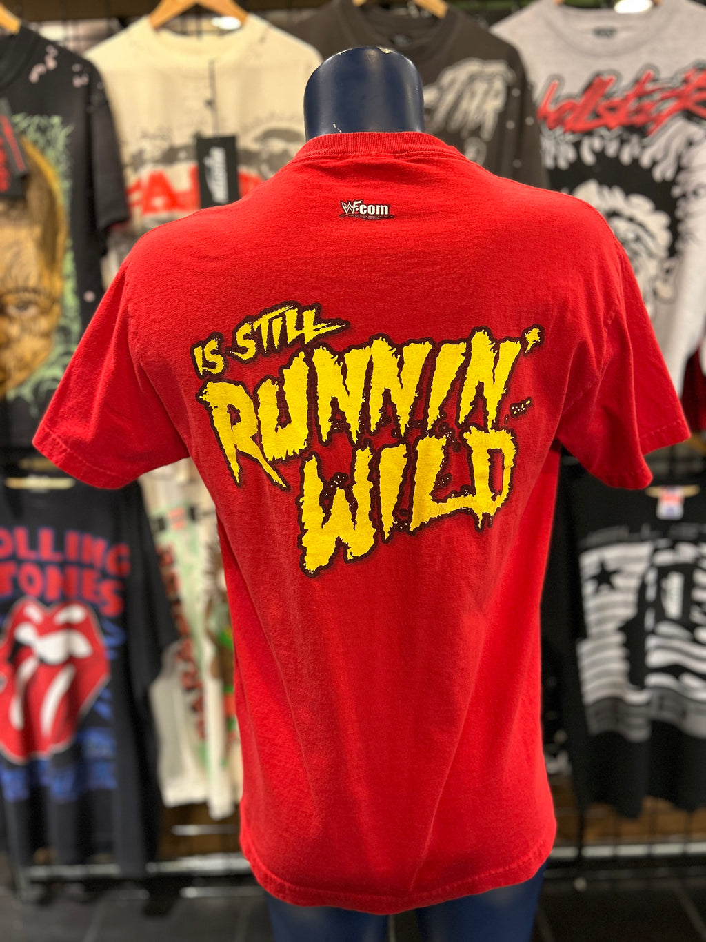 WWF Hulk Hogan Hulkamania Still Running Wild Vintage Wrestling T Shirt Size Large