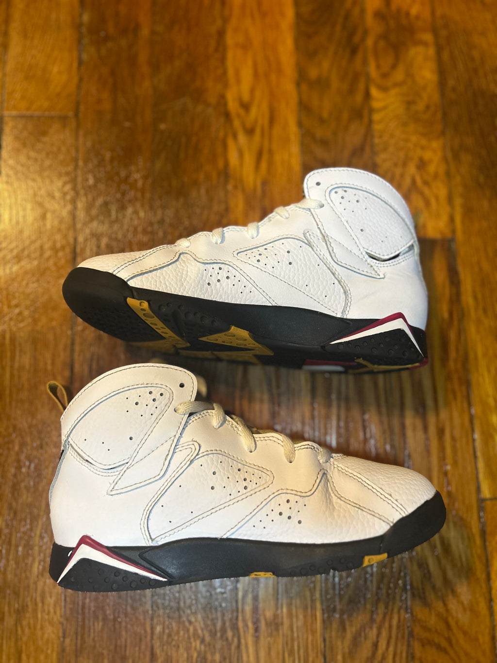 Jordan 7 Retro Cardinal Size 3Y PS Boys Shoes