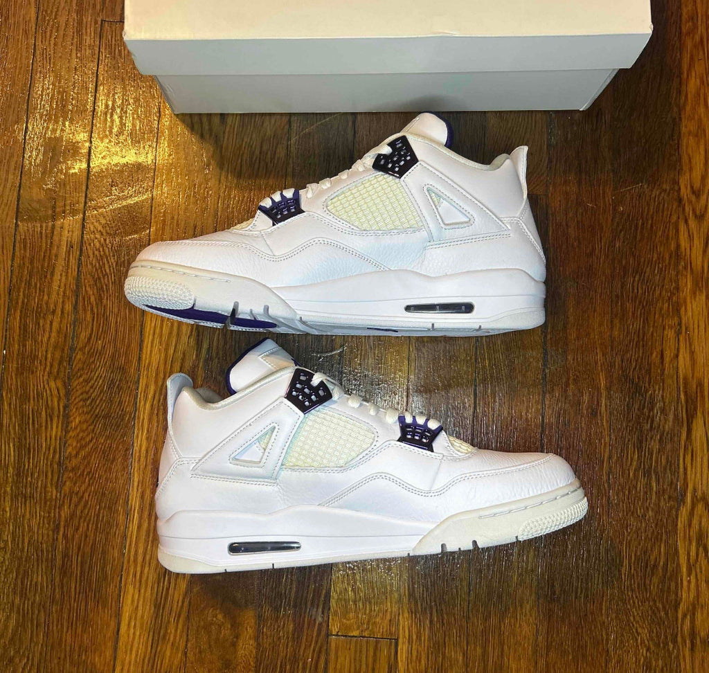 Air Jordan 4 Retro Metallic Purple Size 13 Men Shoes