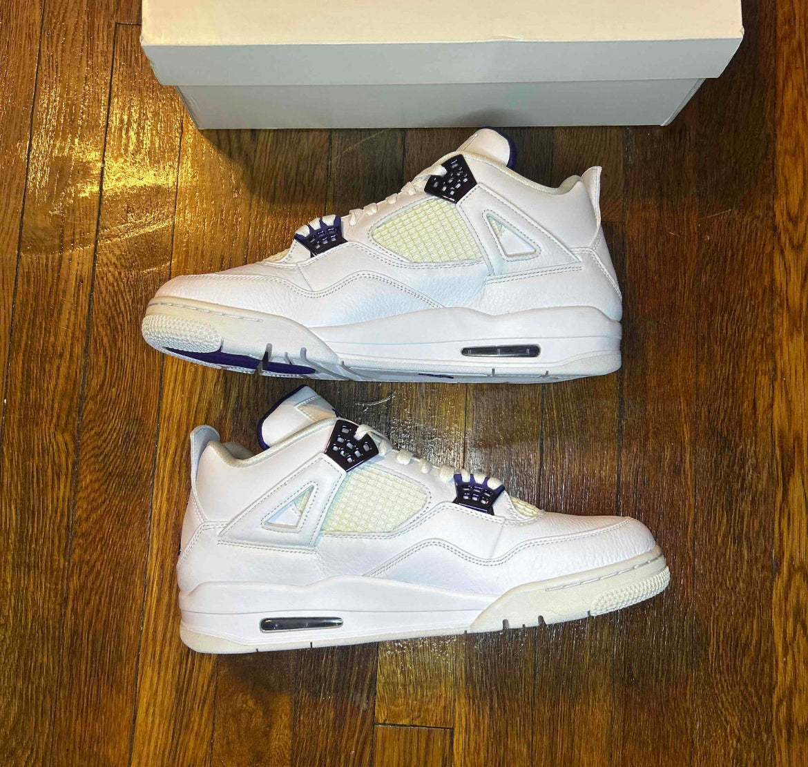 Air Jordan 4 Retro Metallic Purple Size 13 Men Shoes