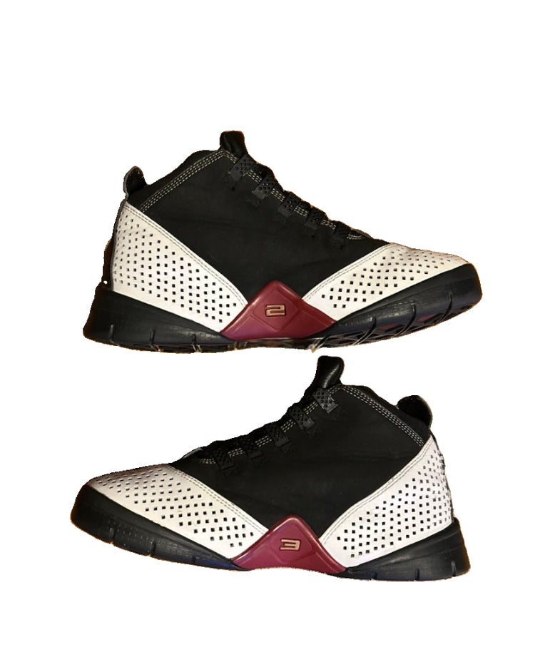 Nike LeBron Soldier 2 GS 6Y 325208-101 Black White Burgundy Gold 2008 Zoom