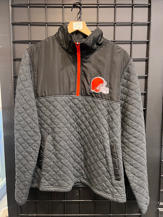 NFL Team Cleveland Browns Half-Zip Pullover Size L