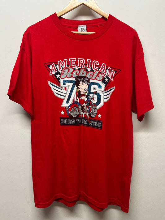 Betty Boop American Rebels Tee Size Large