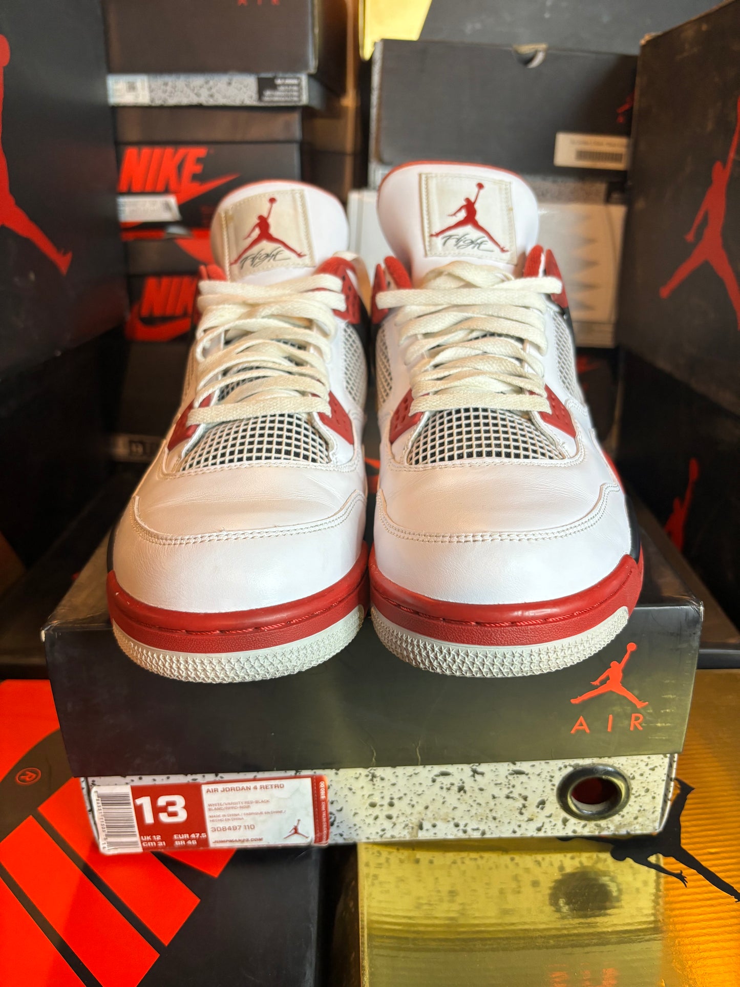 Jordan Fire Red 4 Size 13
