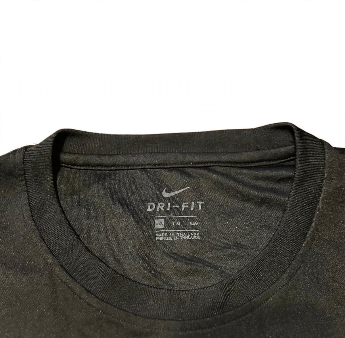 Nike Dri-FIT Training Shirt Mens 2XL Black White Colorblock AJ9998-010 XXL