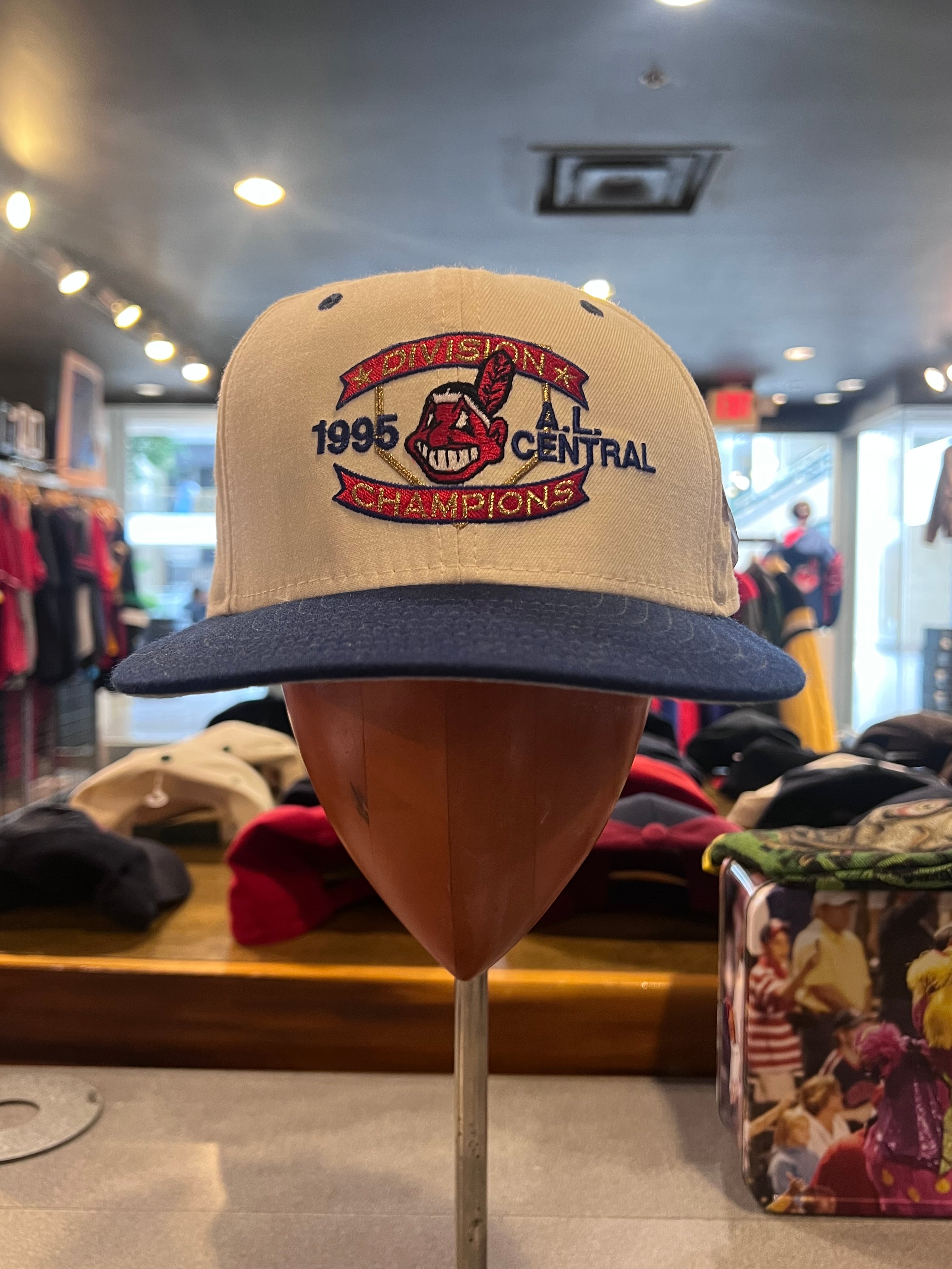 1995 Cleveland Indians AL Central Champs SnapBack Hat