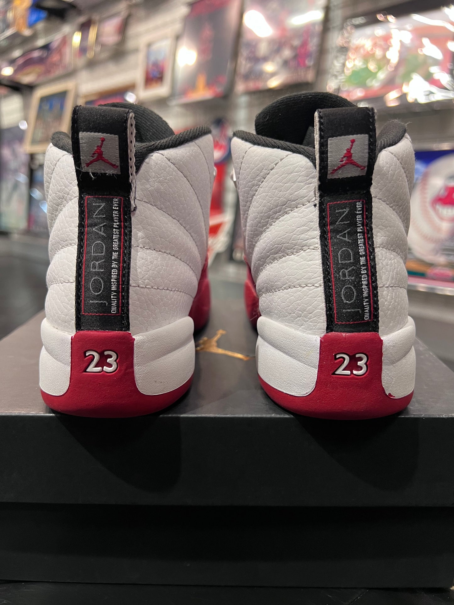 Kids Air Jordan 12 Cherry Size 13c