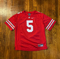 Nike Ohio State Buckeyes #5 Youth M Scarlet Football Jersey OSU