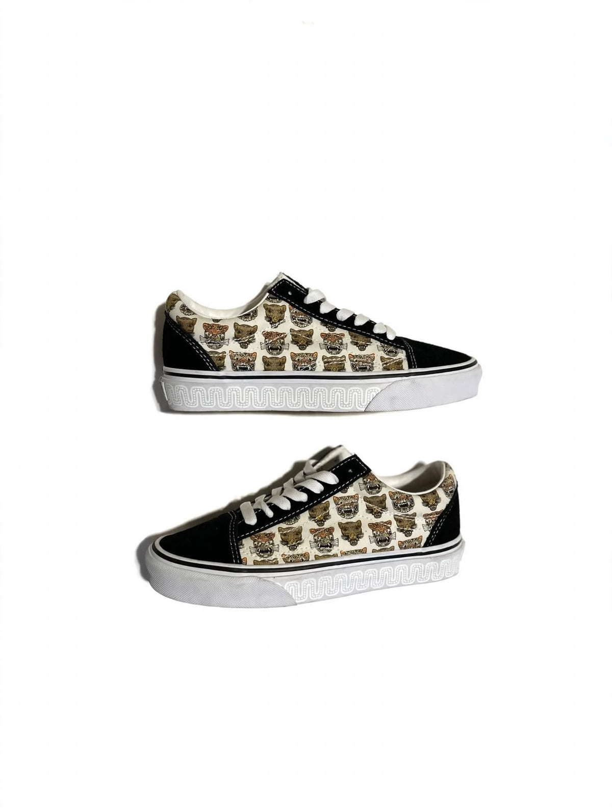 Vans Old Skool Tiger Print Mens 4 Womens 5.5 Desert Snake 507698 NWOT Animal