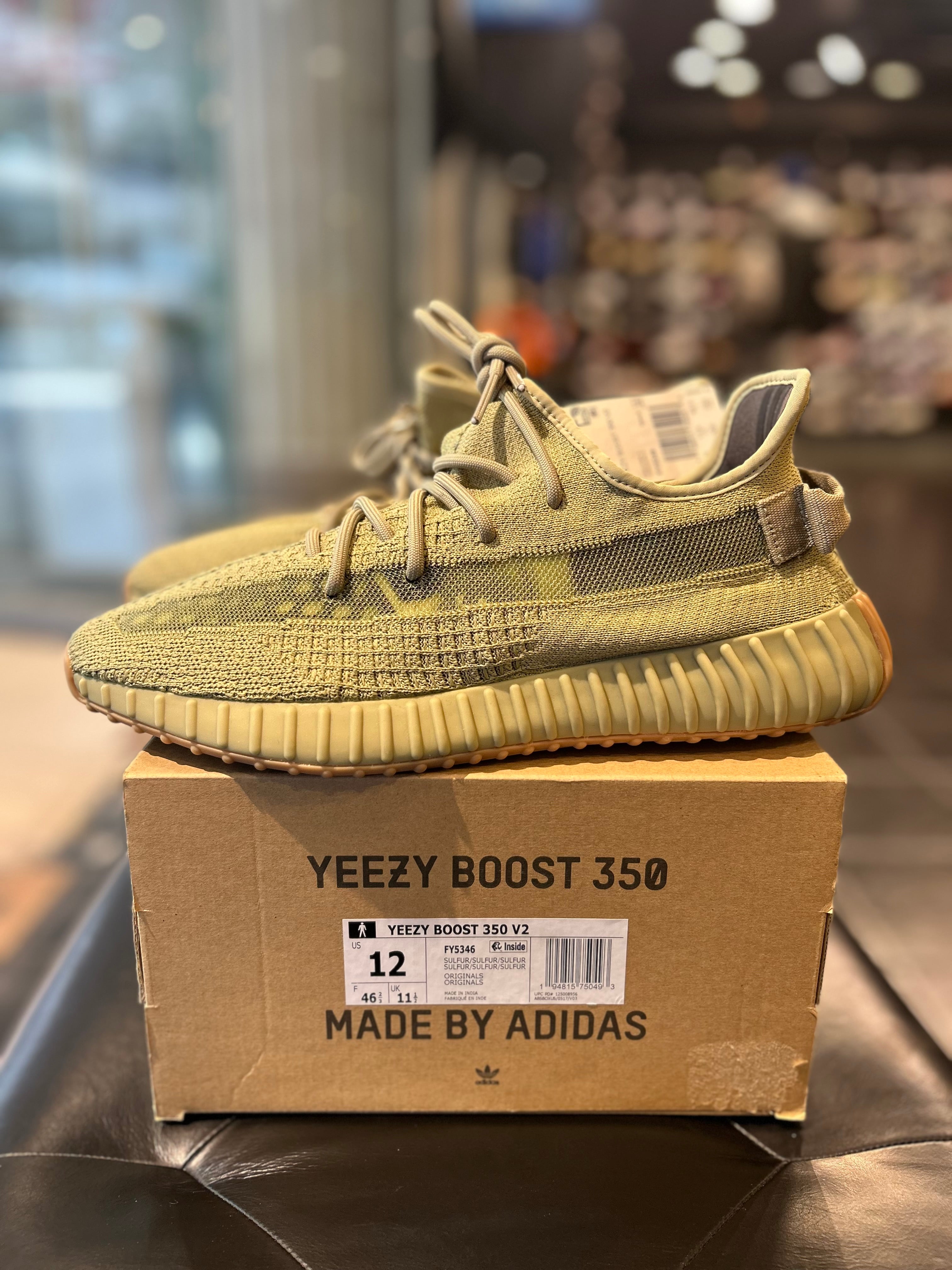 Adidas Yeezy Boost 350 Sulfur size 12