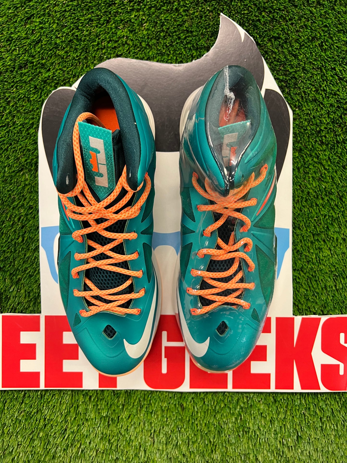 Men’s LeBron 10 Miami Dolphins Brand New Size 13